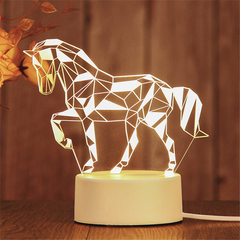 3D LED Birthday Night Light – Decorative Bedside Lamp