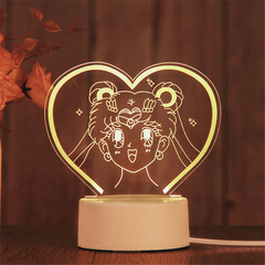 3D LED Birthday Night Light – Decorative Bedside Lamp