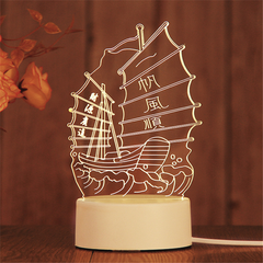 3D LED Birthday Night Light – Decorative Bedside Lamp