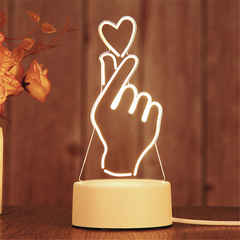 3D LED Birthday Night Light – Decorative Bedside Lamp