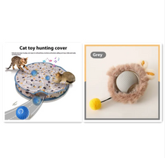 Interactive Self-Rolling Plush Cat Toy Ball