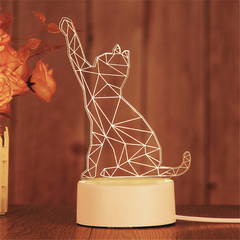 3D LED Birthday Night Light – Decorative Bedside Lamp