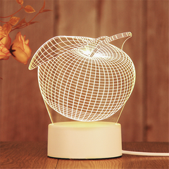 3D LED Birthday Night Light – Decorative Bedside Lamp