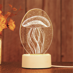 3D LED Birthday Night Light – Decorative Bedside Lamp