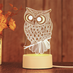 3D LED Birthday Night Light – Decorative Bedside Lamp