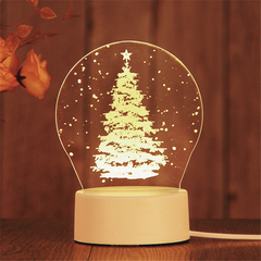 3D LED Birthday Night Light – Decorative Bedside Lamp
