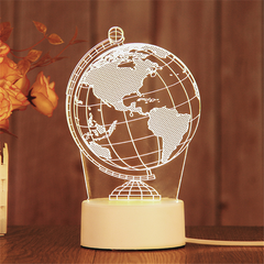 3D LED Birthday Night Light – Decorative Bedside Lamp
