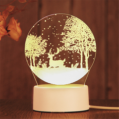 3D LED Birthday Night Light – Decorative Bedside Lamp