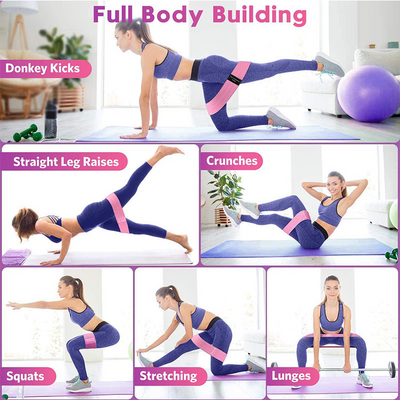 Non-Slip Fabric Resistance Bands for Glutes & Leg Workouts