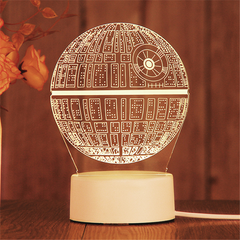 3D LED Birthday Night Light – Decorative Bedside Lamp