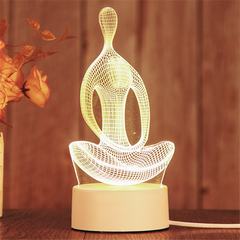 3D LED Birthday Night Light – Decorative Bedside Lamp