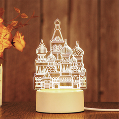 3D LED Birthday Night Light – Decorative Bedside Lamp