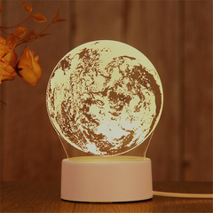 3D LED Birthday Night Light – Decorative Bedside Lamp